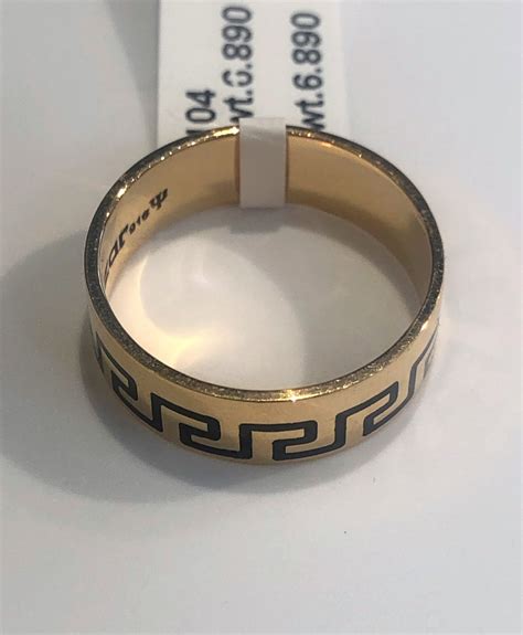 versace vintage logo ring|Versace ring size chart.